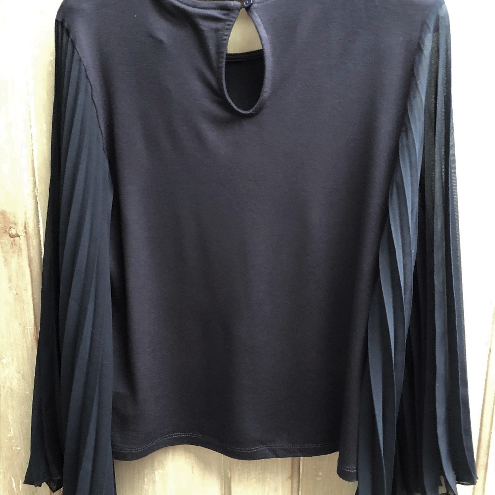 Unique Pleated Sleeve Blouse by W5 - Picture 3 of 4